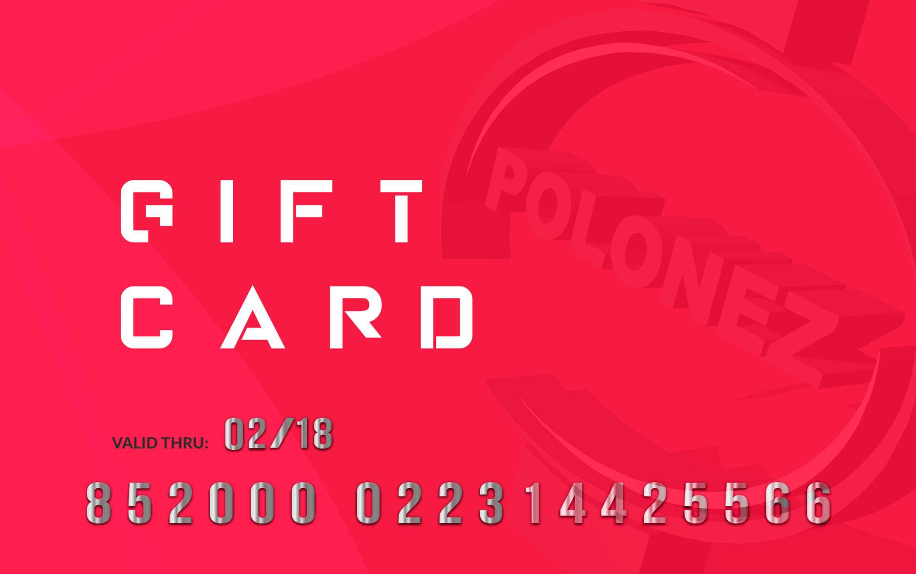 Polonez | gift card design | Grey Dash advertising agency | Ireland